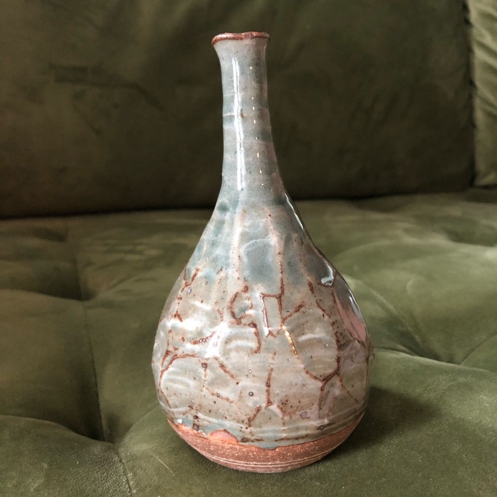 Bottle neck vase pottery